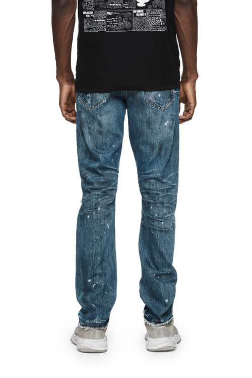 P005 STRAIGHT SLIM JEAN - Vintage Dirty Patch