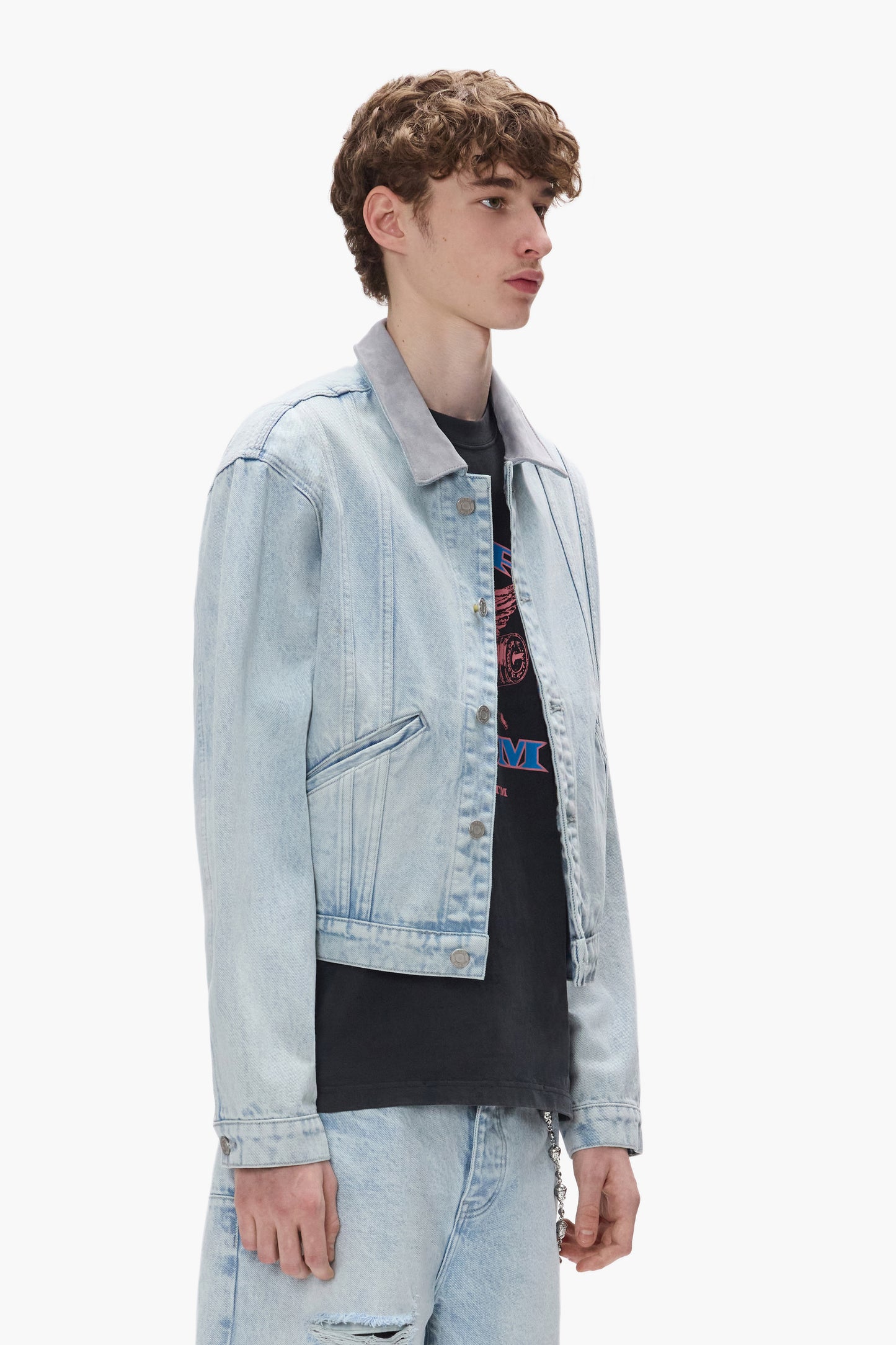 Contrast Collar Trucker Jacket