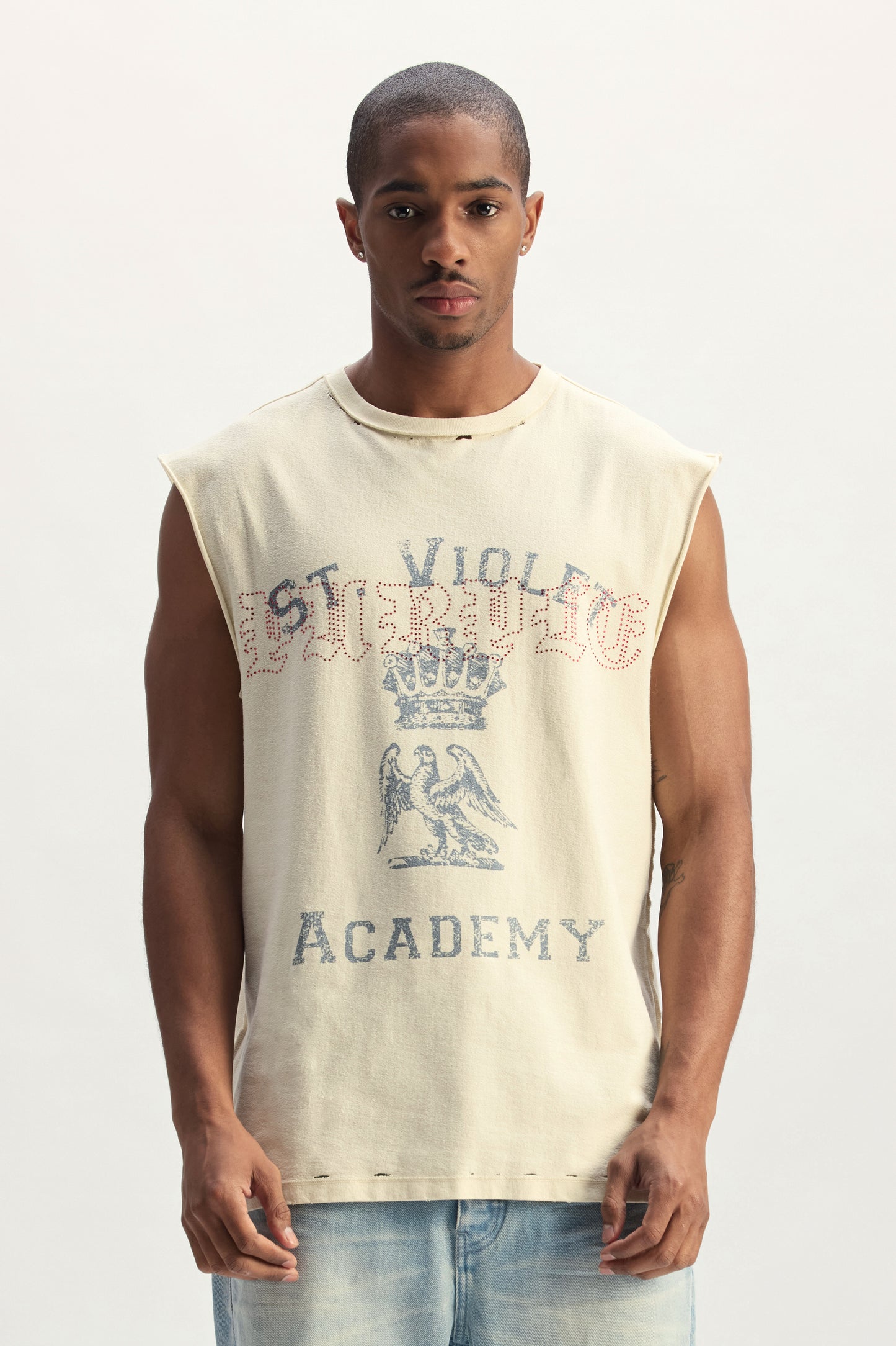 St. Violet Crystals Tank Top