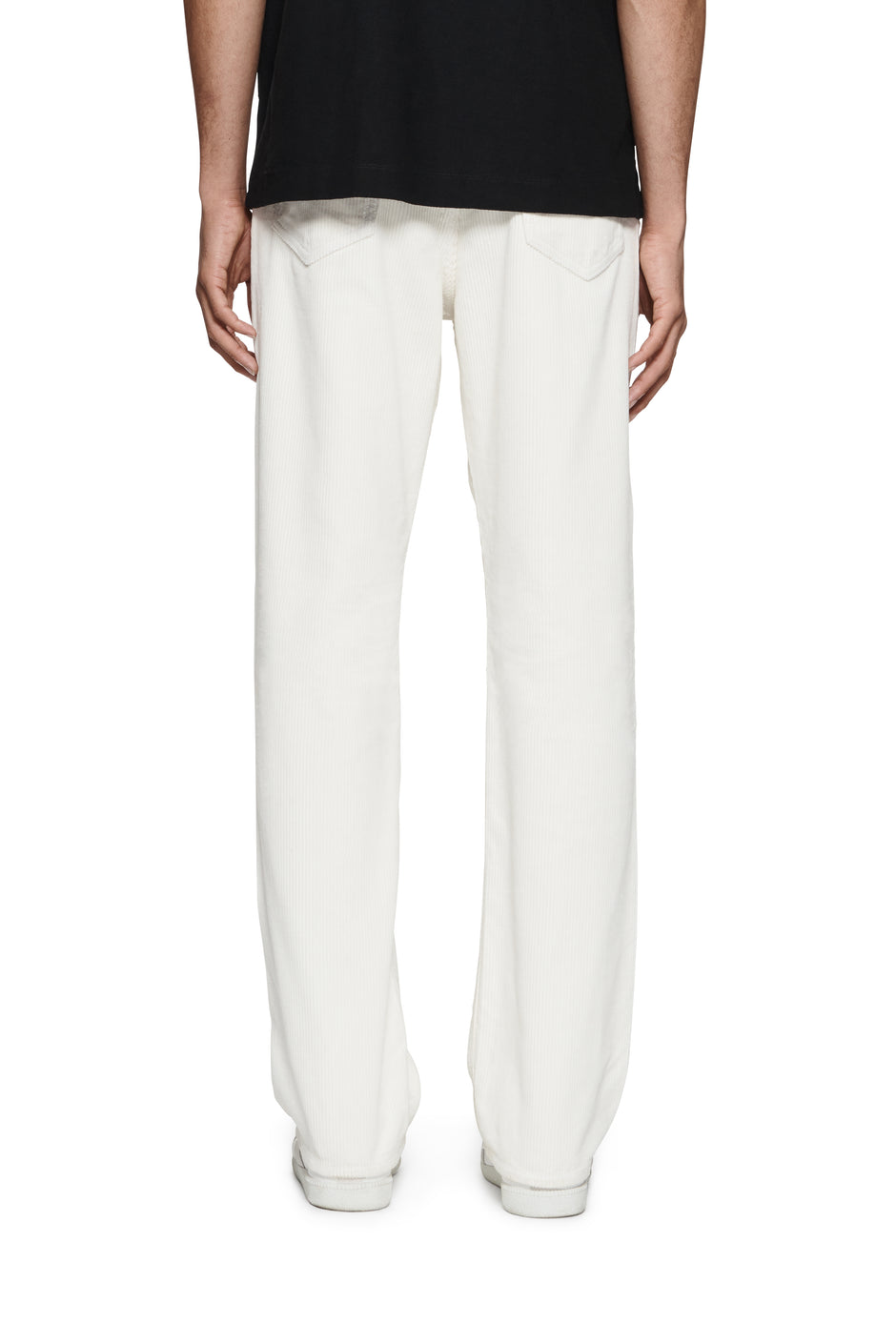 P011 MID RISE STRAIGHT LEG PANT - Leather Brilliant White