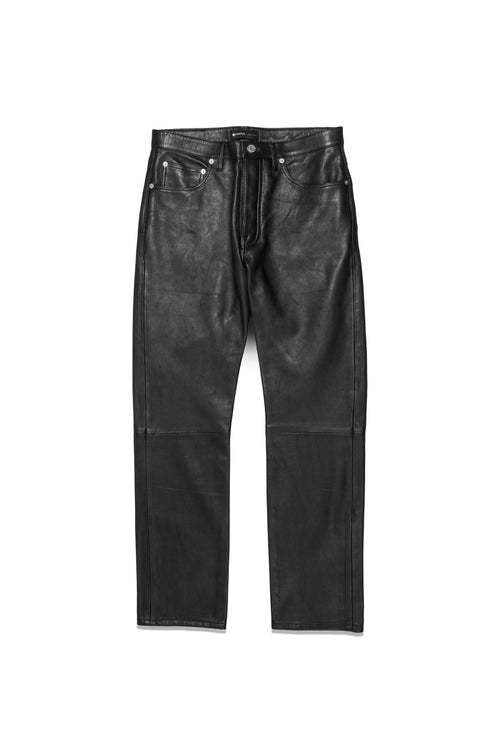 P011 MID RISE STRAIGHT LEG - Black Beauty Dye Through