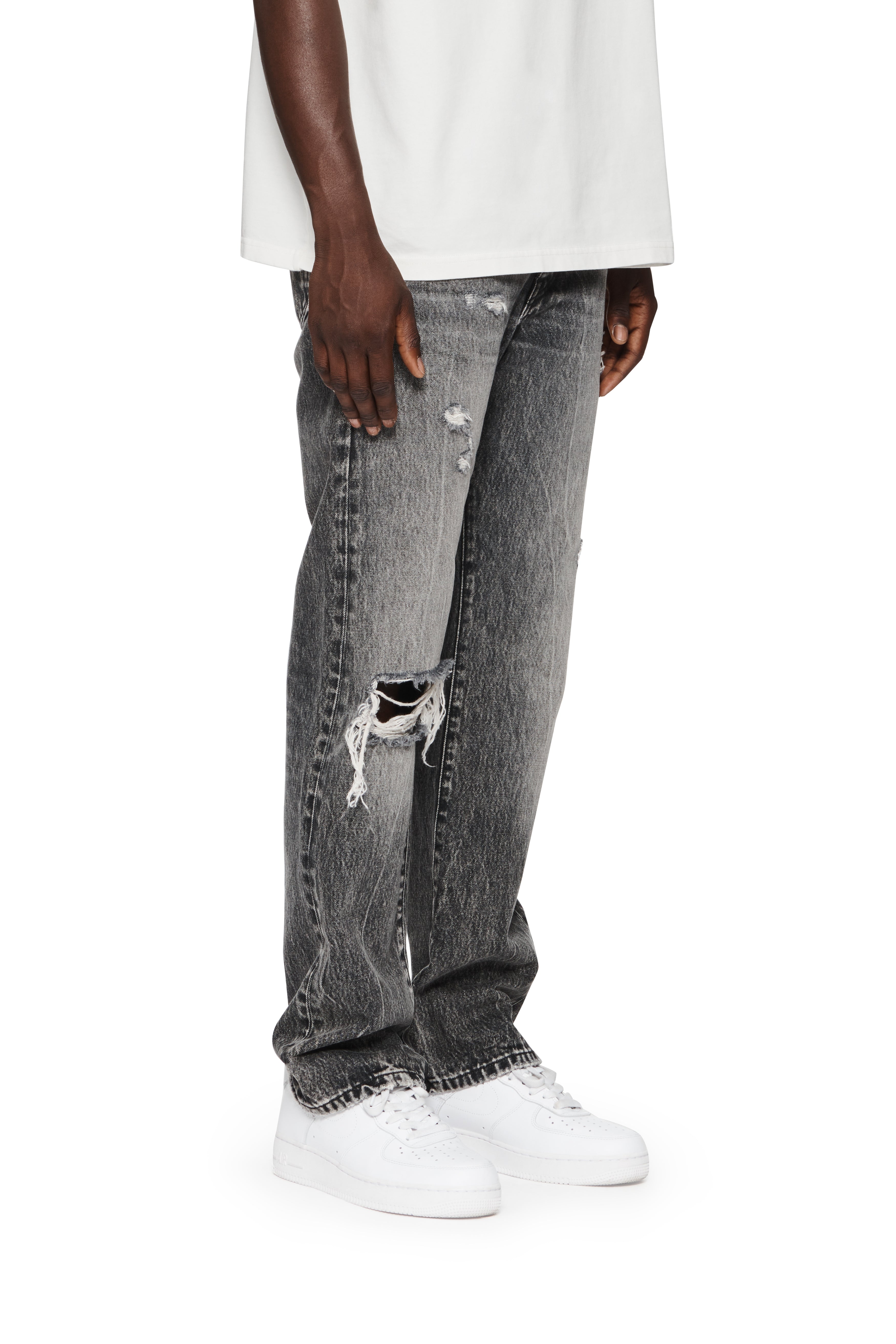P011 Worn Grey Stone Wash – PURPLE BRAND