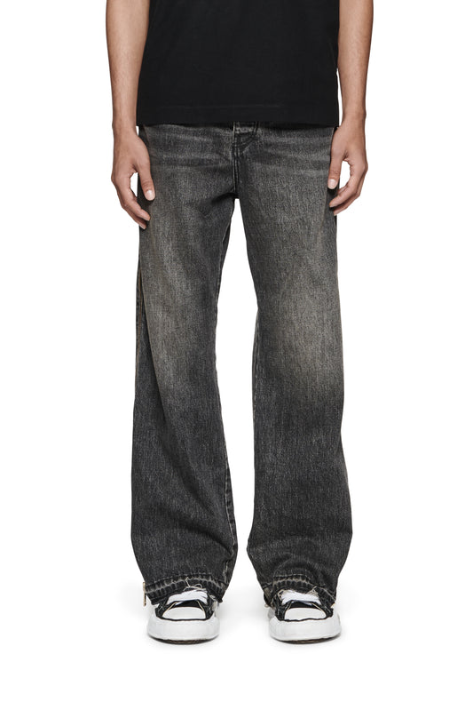 Route One Baggy Denim Jeans - Black