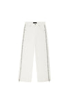 P018 Full Side Zip mid-rise baggy leg denim with full-length side-seam zippers