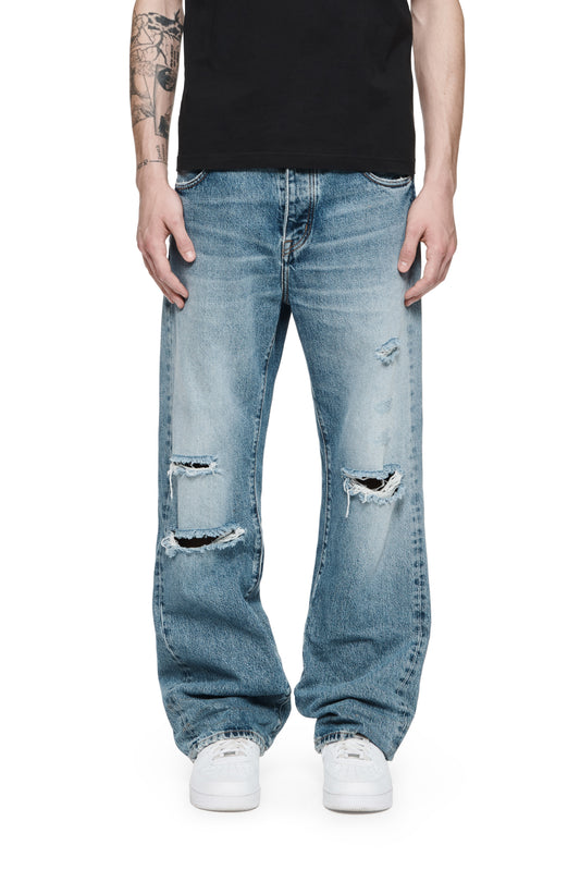 Buy PURPLE BRAND Worn Baggy Jeans 'Light Indigo' - P018 WLIC823