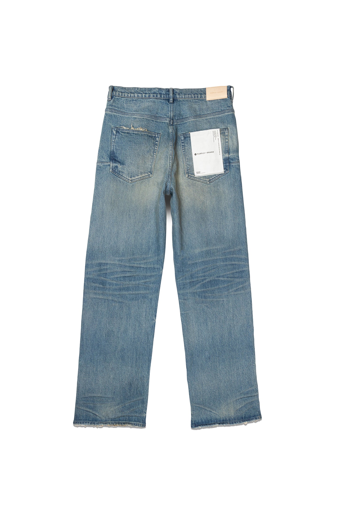 Purple Brand Vintage Dirty Faded-wash Wide-leg Denim Jeans in Blue