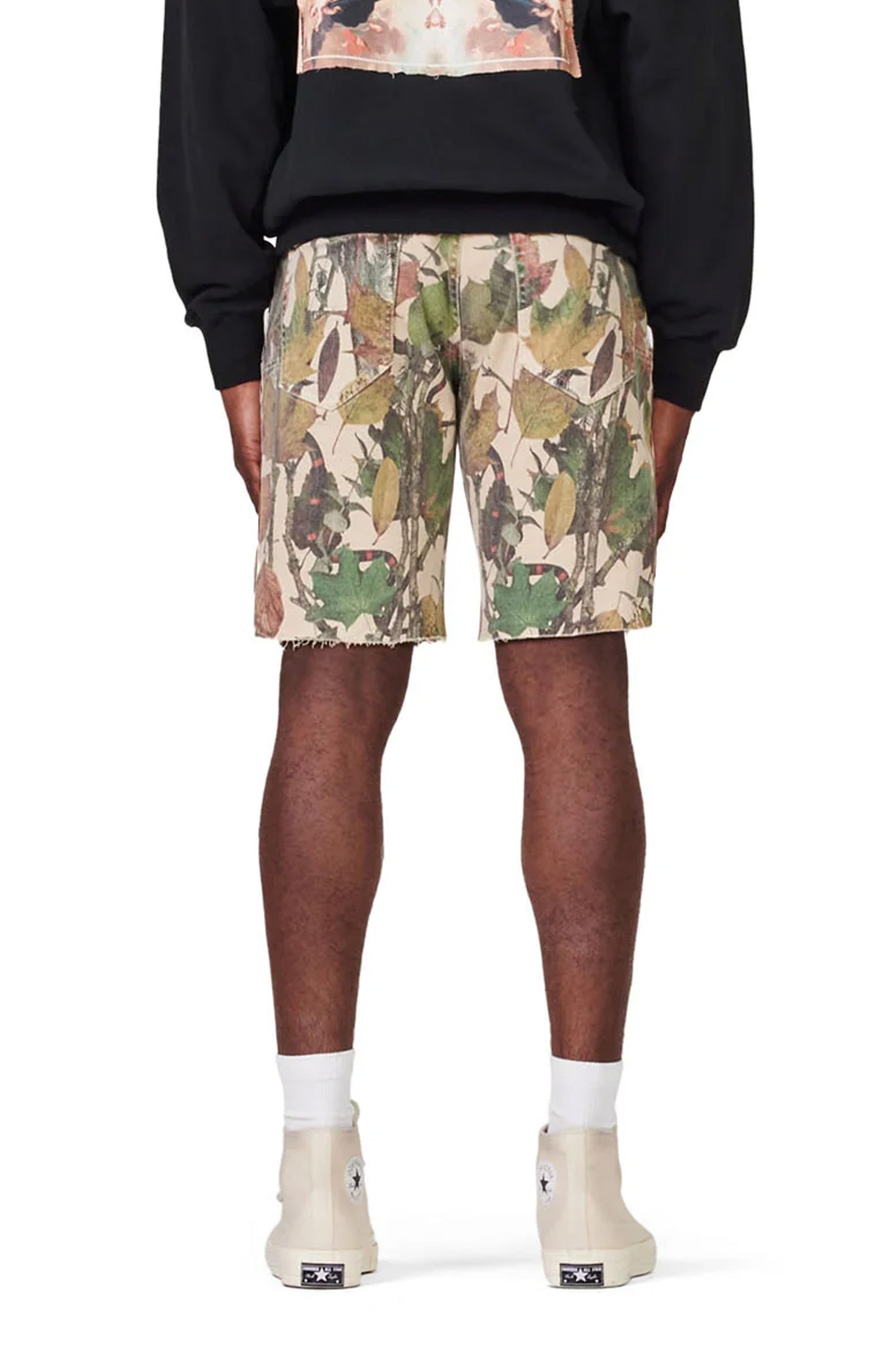 P020 MID RISE SHORT - Exclusive Washed Camo Tan Snake