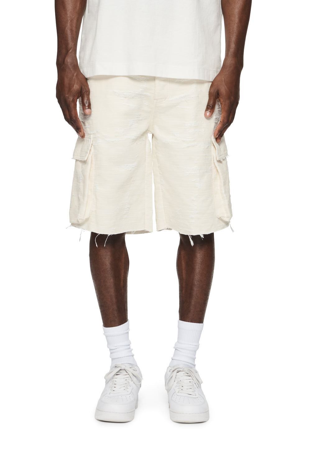 P022 Jacquard Cargo Shorts