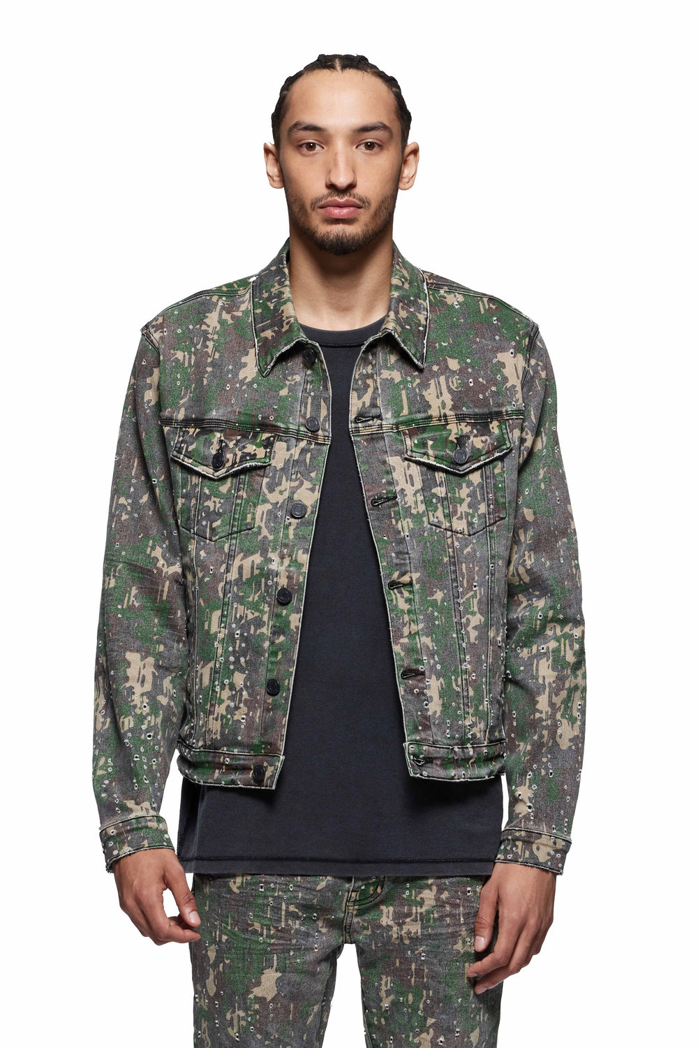 P024 Militaire Buckshot Trucker Jacket