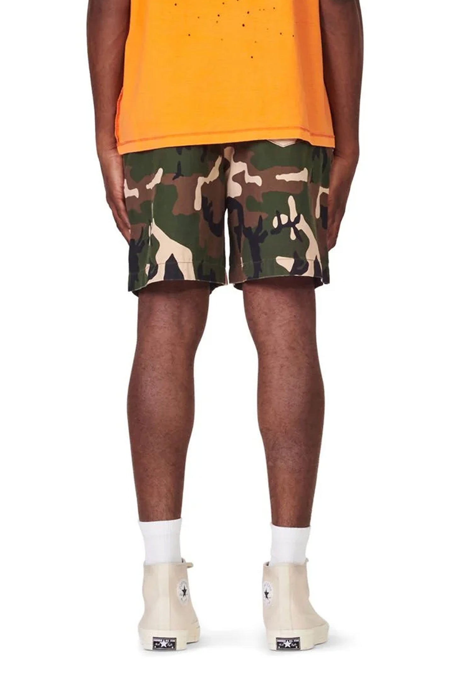 P025 CAMO SHORT - Exclusive Red Star Print