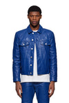 P028 Leather Trucker Jacket