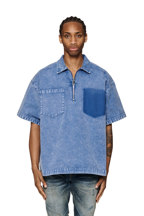 Oversized Zip Up Polo