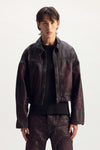 Patent Vintage Carpenter Jacket with pockets and branded metal zipper front closure