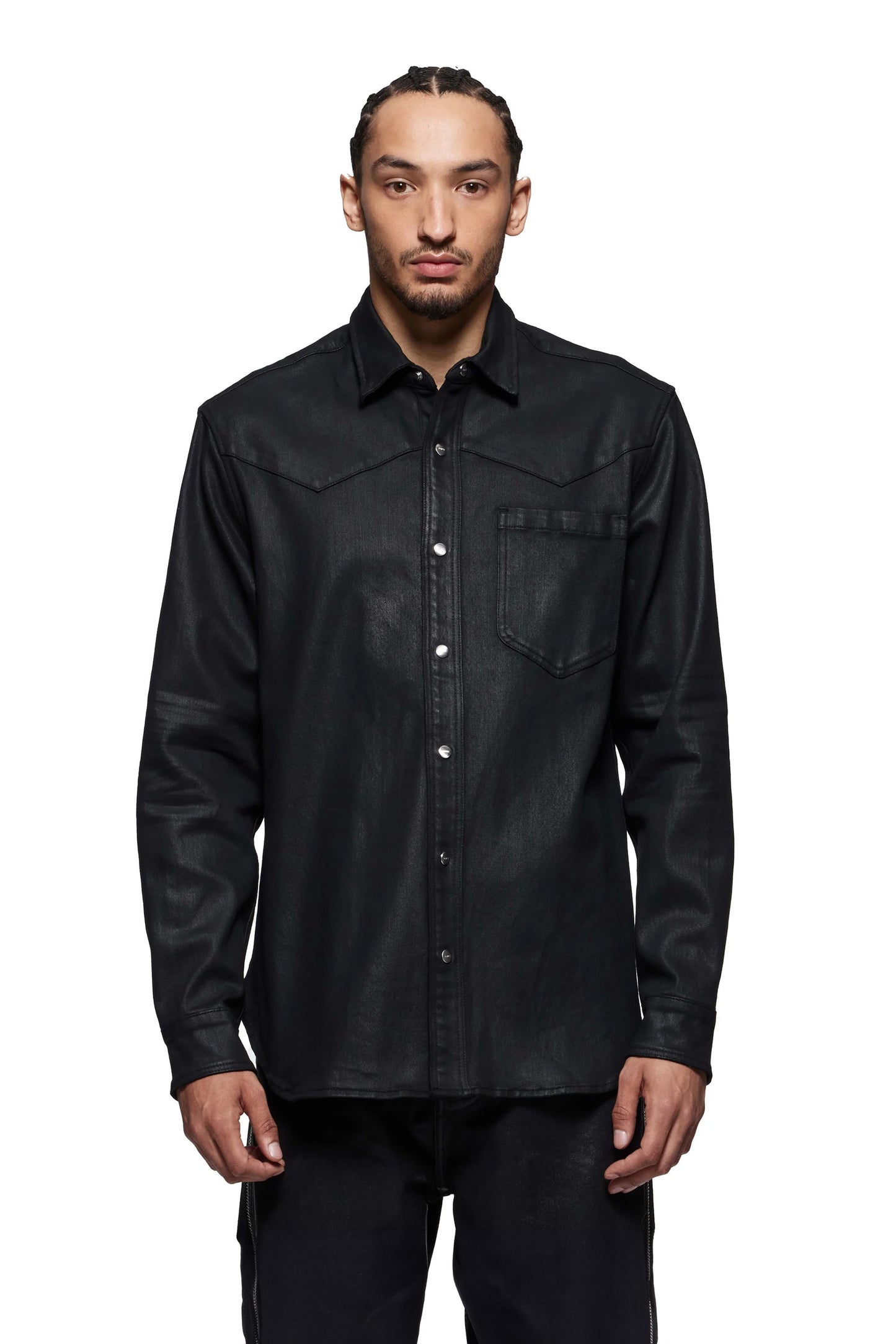 Coated Western Shirt