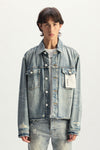 Light Indigo Paint Jacket