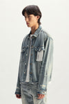 Light Indigo Paint Jacket