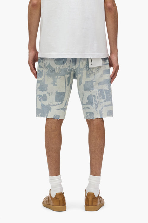 P059 Grunge Print Short