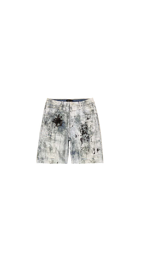 P059 Worn Camouflage Short