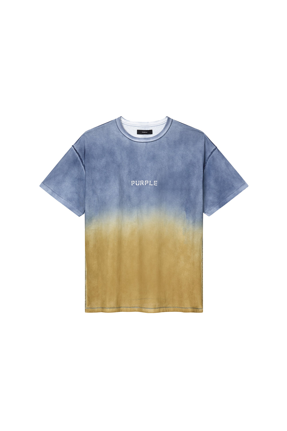 Wordmark Fade Tee in Ombre Sunset, 100% cotton, regular fit, textured jersey design.