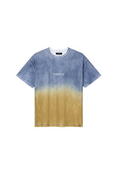 Wordmark Fade Tee in Ombre Sunset, 100% cotton, regular fit, textured jersey design.