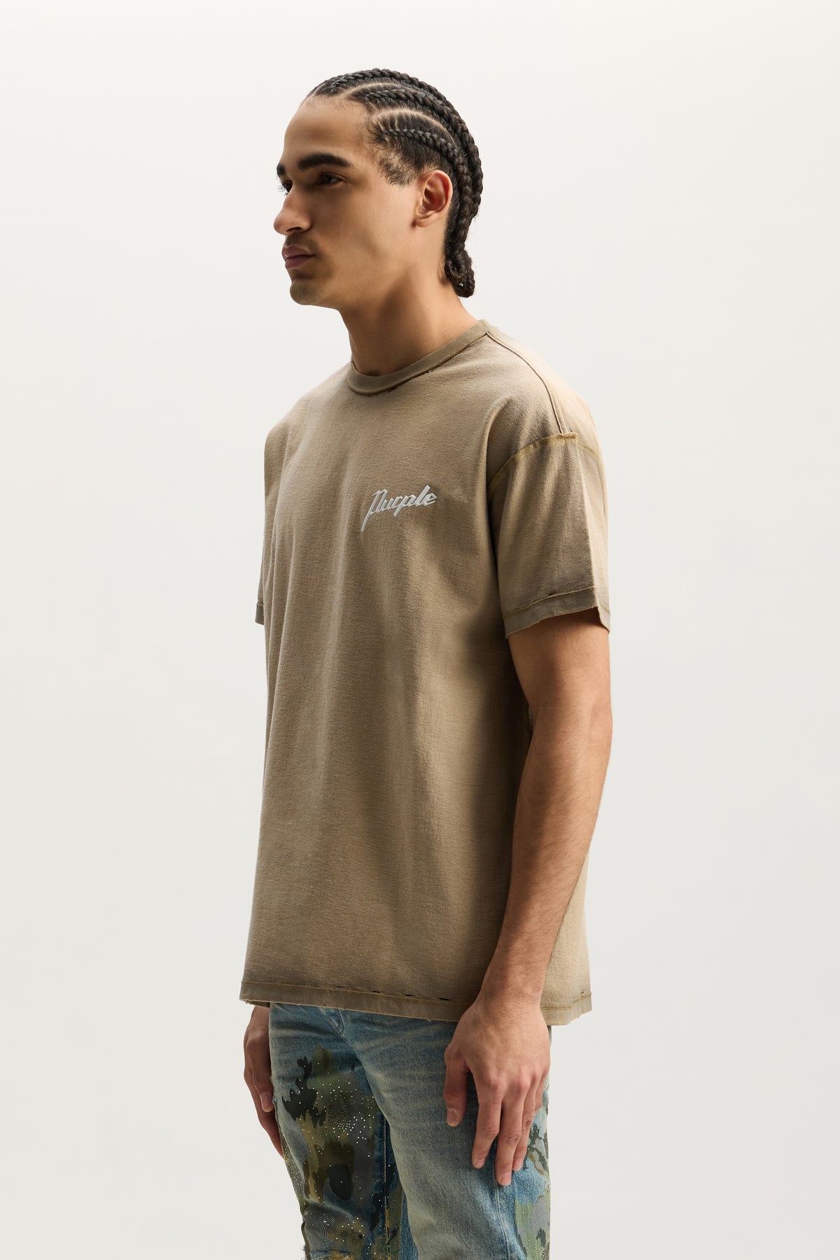 Working Script Tee – PURPLE BRAND