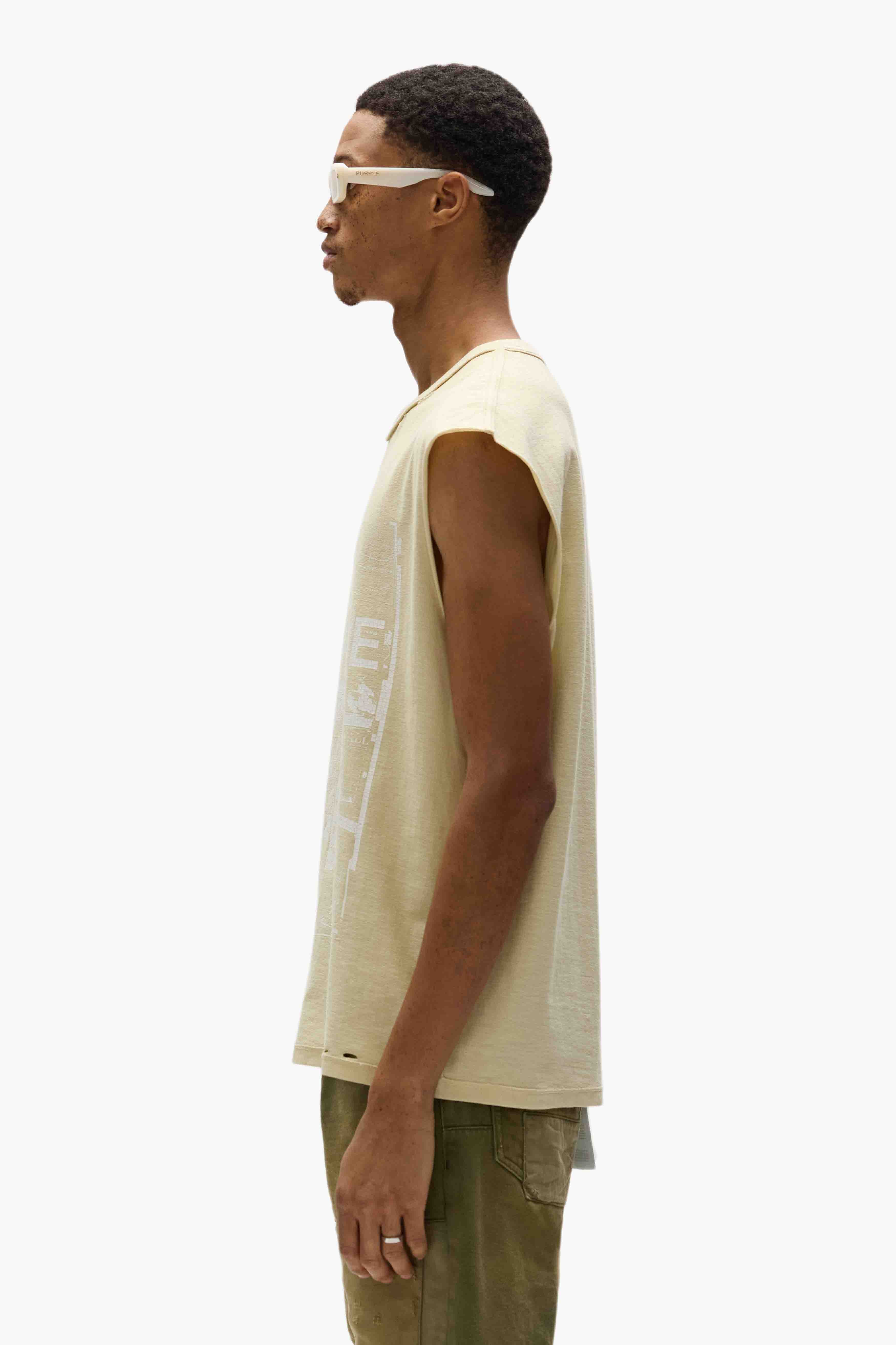 タンクトップ PURPLE BRAND Fantasy Tank Top P103-JAGF225-ECRU Fantasy Tank Top – PURPLE BRAND