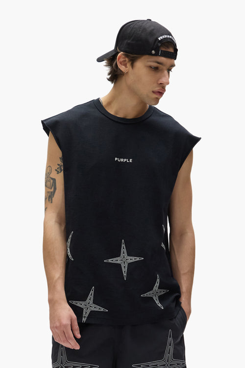 Embroidered Star Tank Top