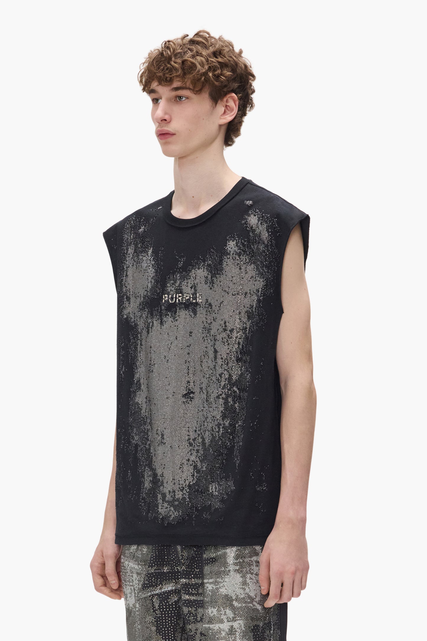 Worn Crystals Tank Top