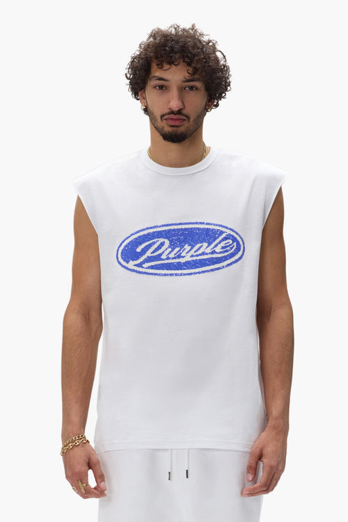 Sequin Script Tank Top