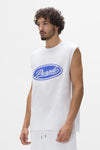 Sequin Script Tank Top