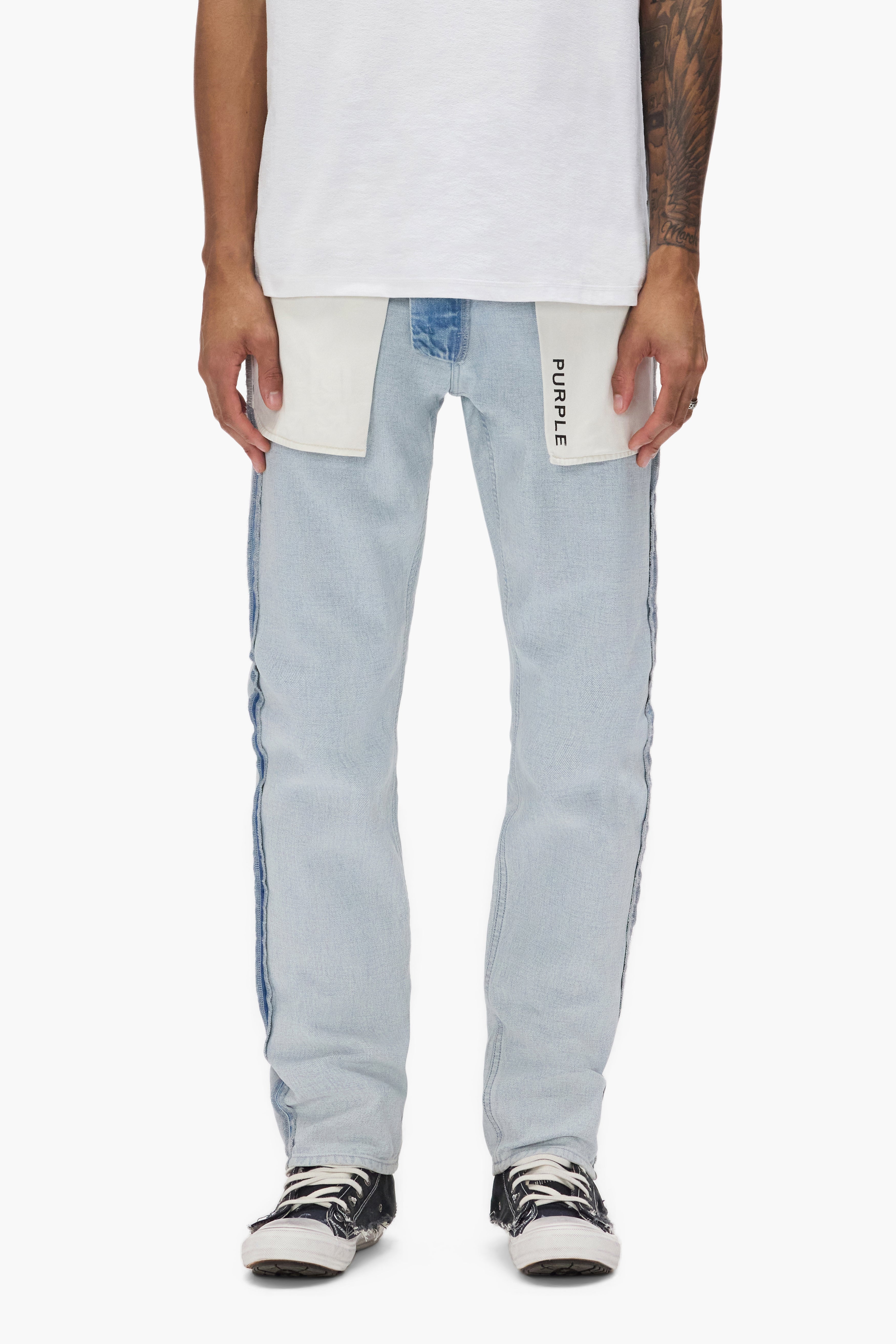 PURPLE ホワイト スリムフィットデニム P005 Straight Slim – PURPLE BRAND