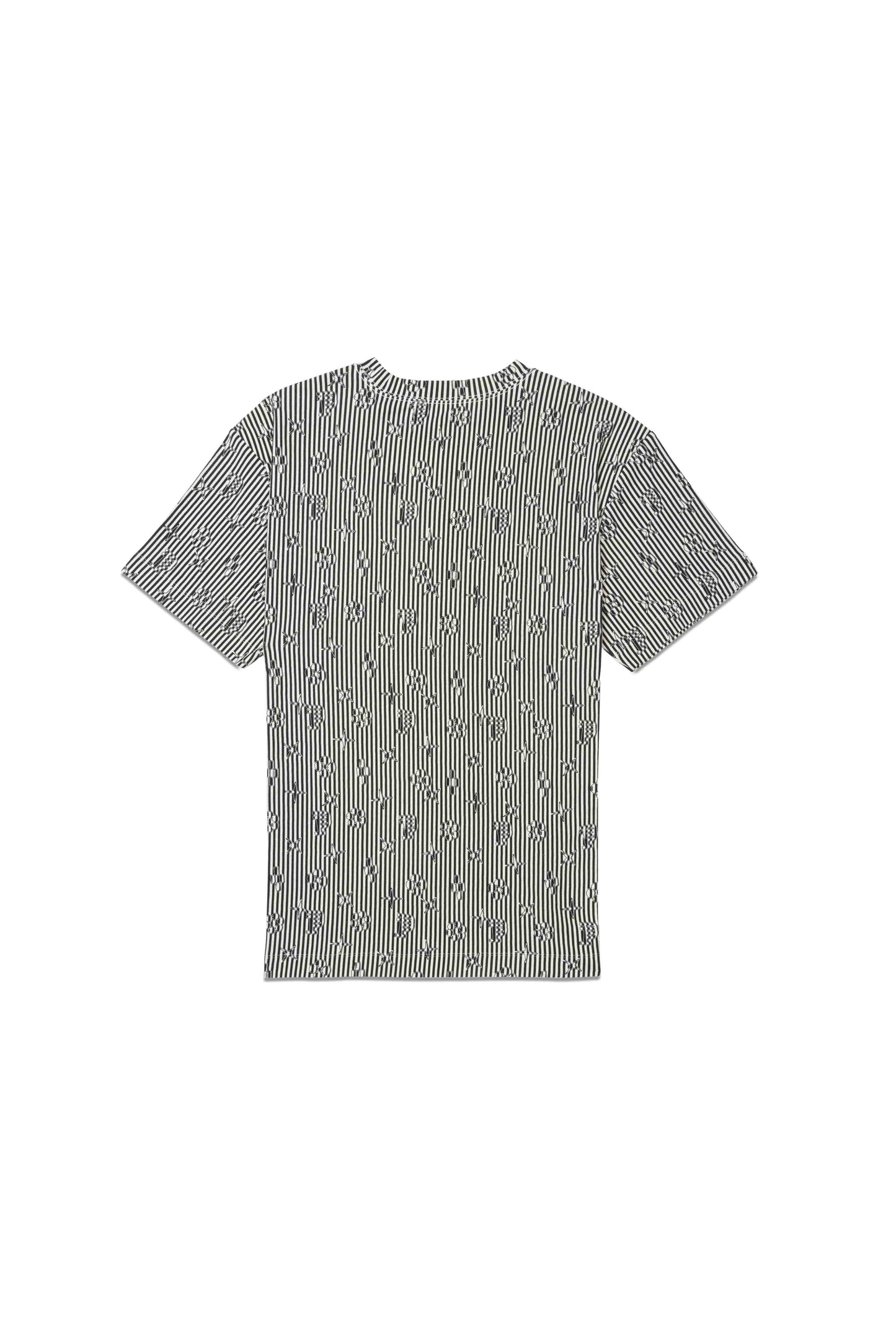 Pinstripe Monogram T-Shirt