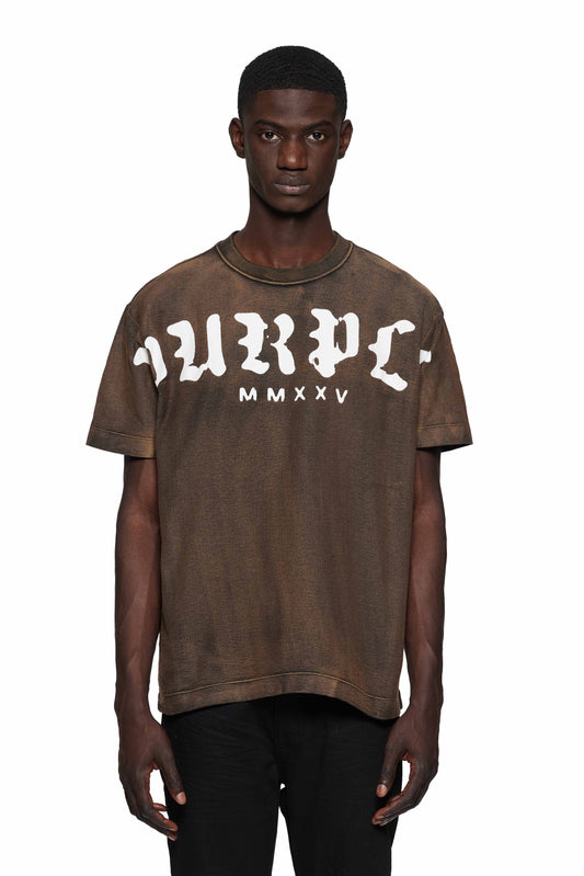 Worn Gothic Wordmark Overdye Tee