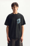 Gothic P Shock Tee in Regular Fit with Digital Print on Textured Jersey, available in various sizes.
