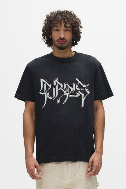Chrome Script Tee