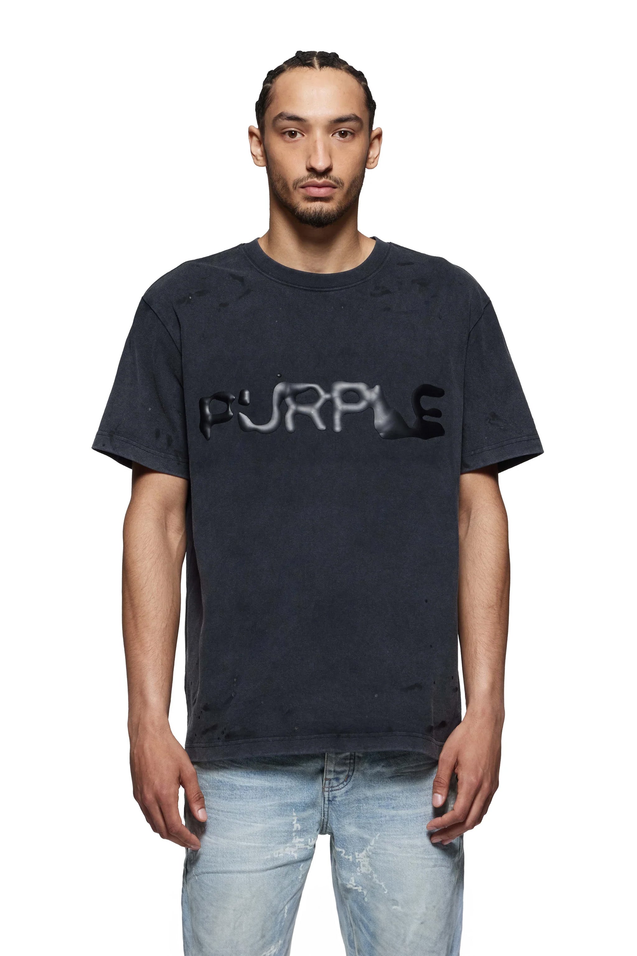 Liquid Wordmark Tee – PURPLE BRAND