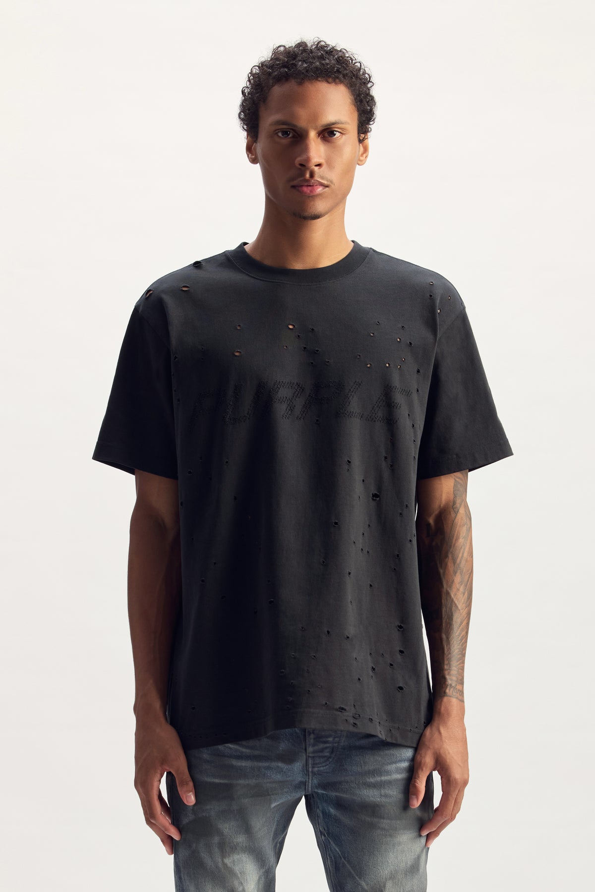 Perforated Mark Tee