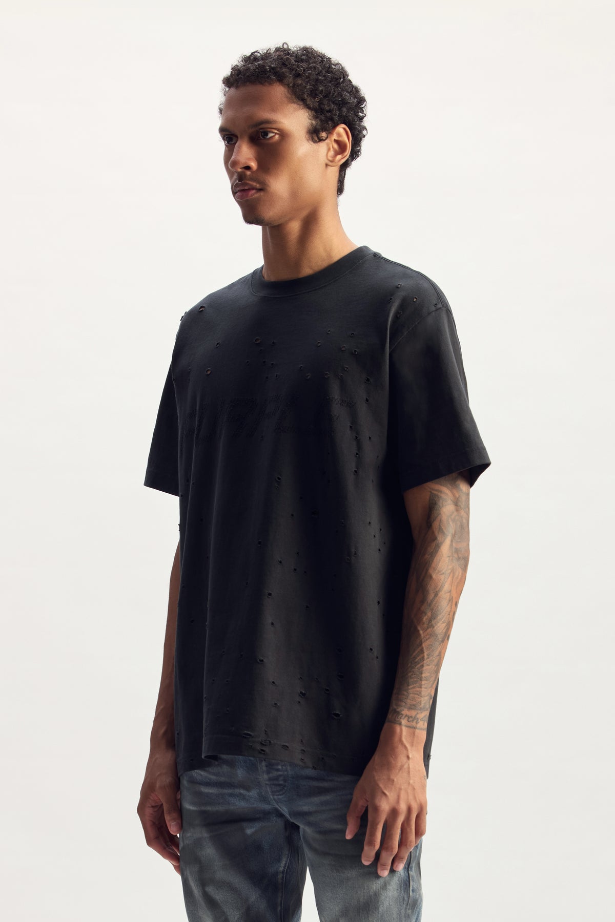Perforated Mark Tee