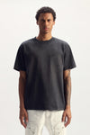 Monogram Tee in regular fit with Lurex embroidery and leather logo patch, 100% cotton.
