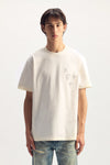Monogram Tee in off-white, heavyweight jersey, 100% cotton, regular fit, XS size.