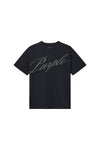 Crystal Slanted Script Tee