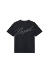 Crystal Slanted Script Tee