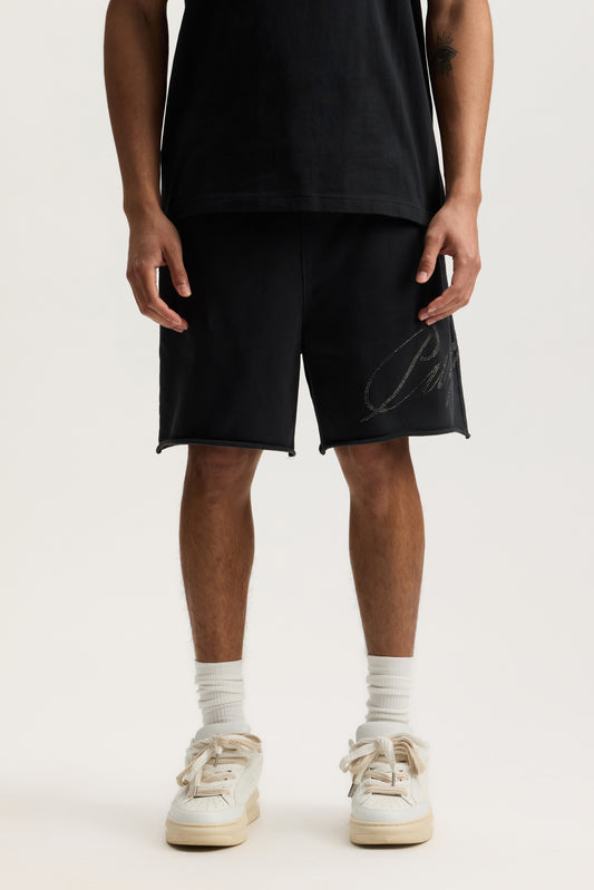 Crystal Slanted Script Short