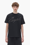 Crystal Slanted Script Tee