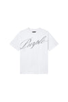 Crystal Slanted Script Tee