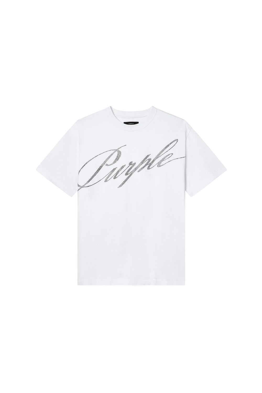 Crystal Slanted Script Tee
