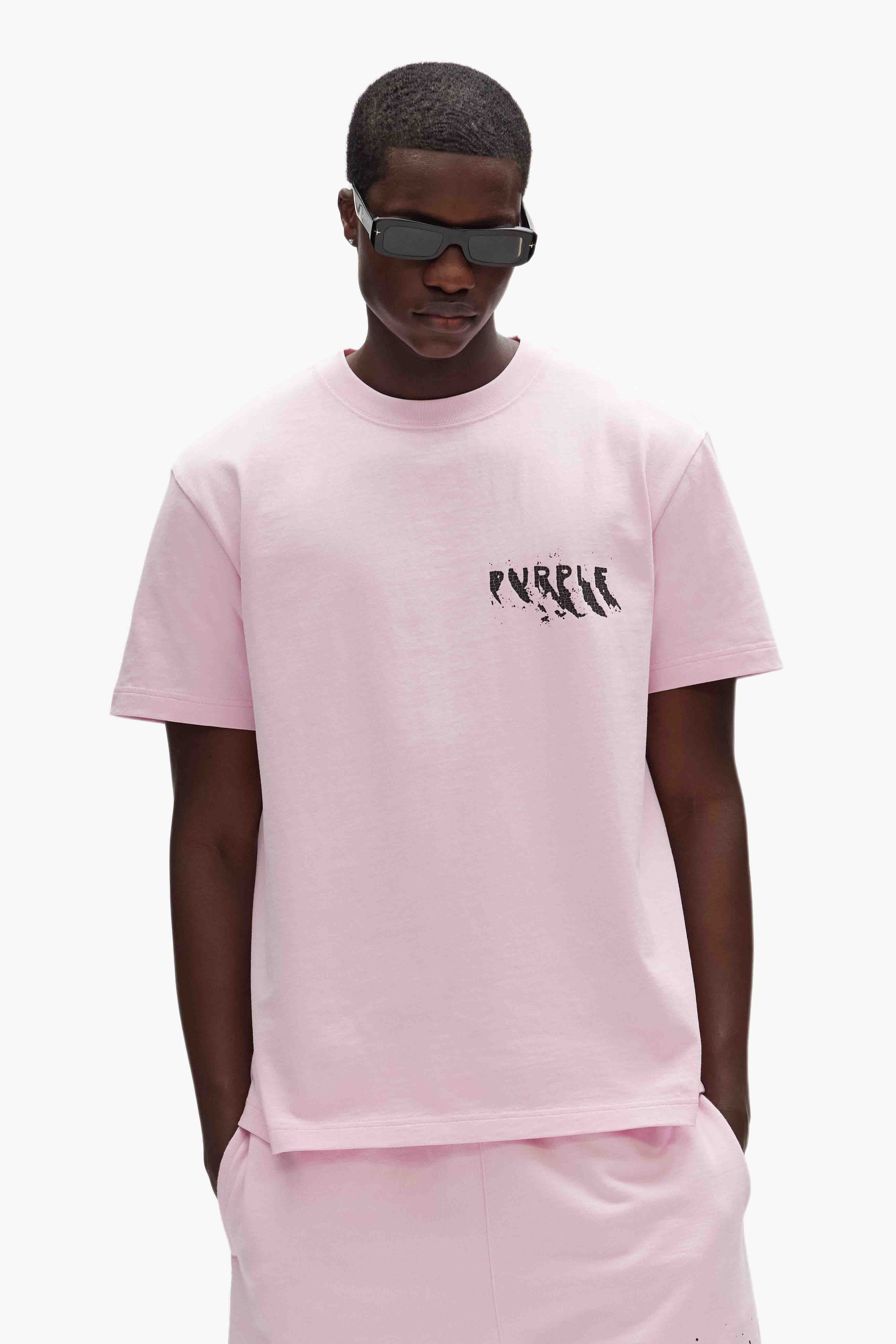 Painted Wordmark Tee – PURPLE BRAND