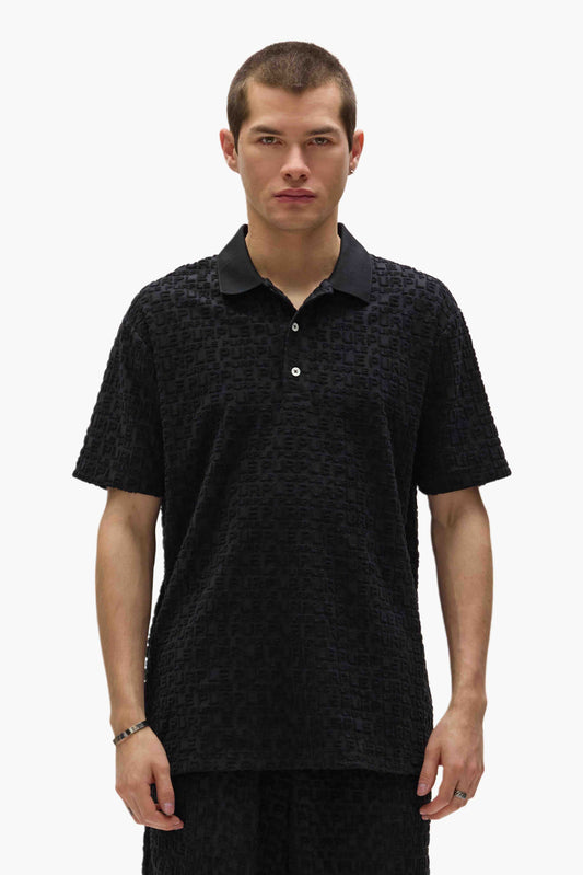 Terry Jacquard Polo