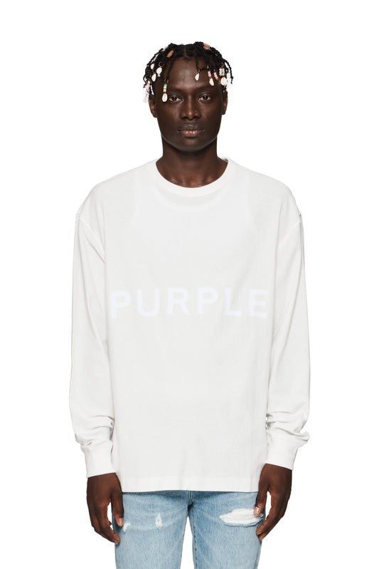 Purple Wordmark Long Sleeve T-Shirt