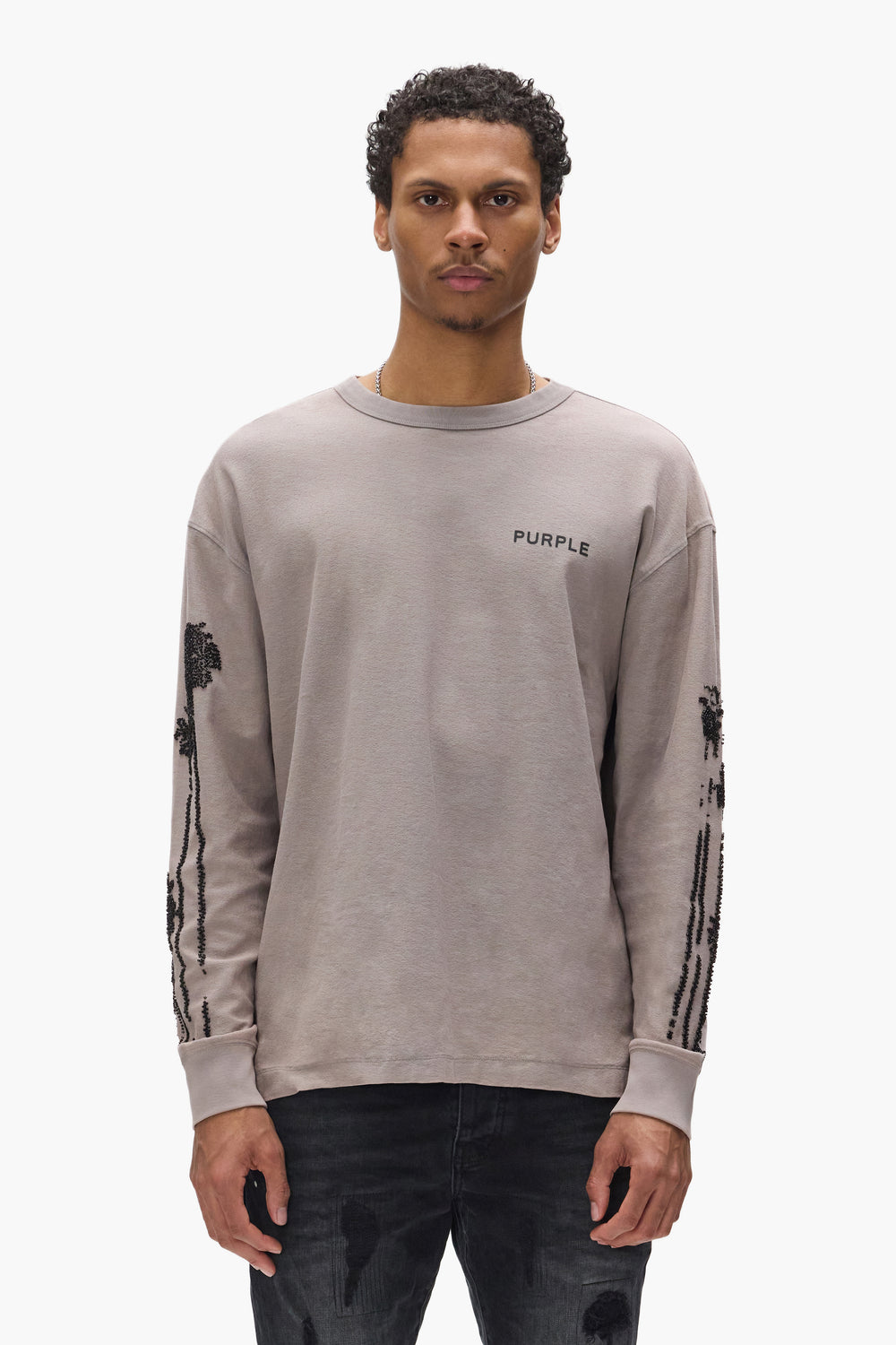 Beaded Palms Long Sleeve